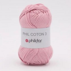 PHILDAR Fil à tricoter PHIL COTON 3 Dragée