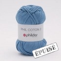 PHILDAR Fil à tricoter PHIL COTON 3 Océan