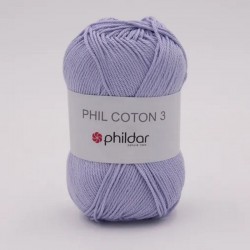 PHILDAR Fil à tricoter PHIL COTON 3 Parme