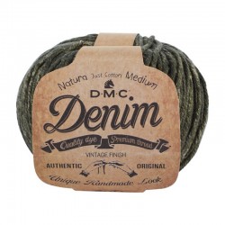DMC Fil Coton Tricot Crochet NATURA DENIM 08 Deep jungle