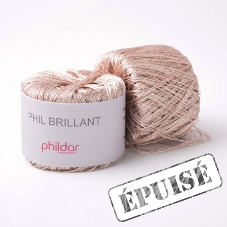 PHILDAR Fil à tricoter PHIL BRILLANT Rose