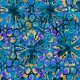 QT FABRICS - TROPICALIA par Dan Morris 28189.B Pinwheel Floral Blue