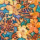 QT FABRICS - TROPICALIA par Dan Morris 28190.Q Small Floral Turquoise