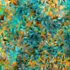 QT FABRICS - TROPICALIA par Dan Morris 28191.Q Leaf Vine Turquoise