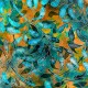 QT FABRICS - TROPICALIA par Dan Morris 28191.Q Leaf Vine Turquoise