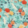 MAKOWER UK - Tissu Patchwork MICHIKO 2330-T Large Floral Teal
