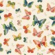 MAKOWER UK - Tissu Patchwork MICHIKO 2334-Q Butterflies Cream