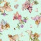 Tissu SONGS OF THE FLOWER FAIRIES par Michael Miller 9272.GREEN