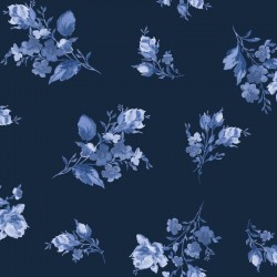 Tissu SILVER JUBILEE par Maywood Studio MAS2506.N Spaced Floral