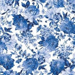 Tissu SILVER JUBILEE par Maywood Studio MASM2501.UW Main Floral Metallic