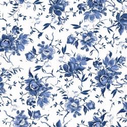 Tissu SILVER JUBILEE par Maywood Studio MASM2503.UW Medium Floral Metallic