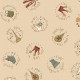 HENRY GLASS FABRICS - ON THE 12th DAY par Anni Downs 2489.33 Cream Circles