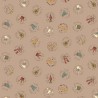HENRY GLASS FABRICS - ON THE 12th DAY par Anni Downs 2489.34 Taupe Circles