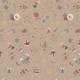HENRY GLASS FABRICS - ALL FOR CHRISTMAS par Anni Downs 2672.32 Taupe Large Allover