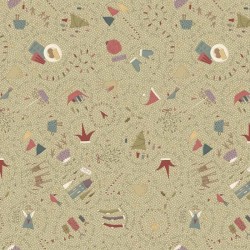 HENRY GLASS FABRICS - ALL FOR CHRISTMAS par Anni Downs 2672.66 Sage Large Allover