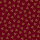 HENRY GLASS FABRICS - FARMHOUSE CHRISTMAS par Kim Diehl 9682.88 Red Three Leaf Clusters
