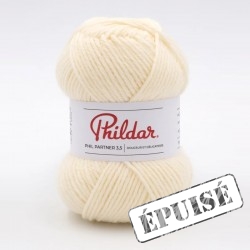 PHILDAR Fil à tricoter PARTNER 3,5 Écru