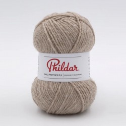 PHILDAR Fil à tricoter PARTNER 3,5 Naturel Chiné