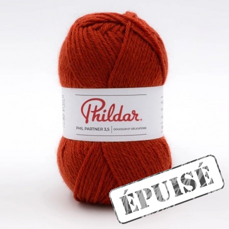 PHILDAR Fil à tricoter PARTNER 3,5 Potiron