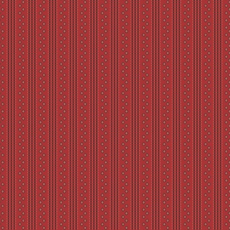 VERANDA par Renée Nanneman 155.R Tufted Stripe Crimson