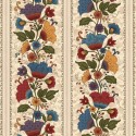 ASHTON par Missie Carpenter 1667.41 Floral Stripe Ivory