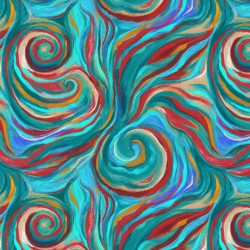 IMPRESSIONS par Melissa Marie Collins 53016D.5 Swirl Sensation Teal