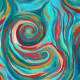 IMPRESSIONS par Melissa Marie Collins 53016D.5 Swirl Sensation Teal