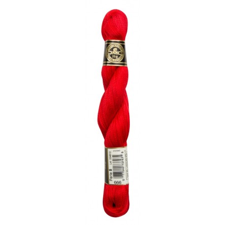 Coton Perlé 5 N° 666 Rouge écarlate (112m)