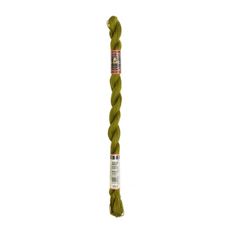 Coton Perlé 8 N° 469 Vert mousse dorée (25m)