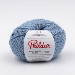 PHILDAR Fil à tricoter PHIL CARESSE TWEED Denim